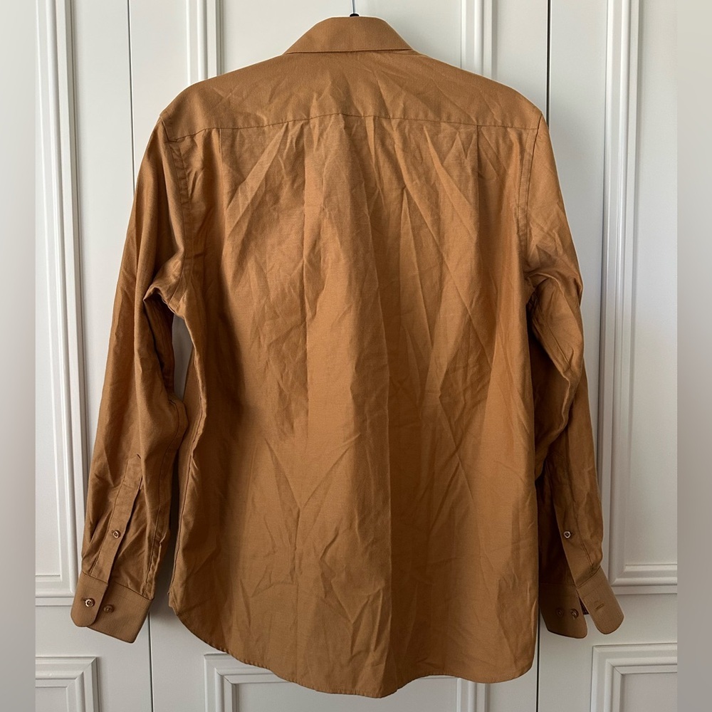 NWT Paul Fredrick Light Rust Cotton Button Down Classic Fit, Size Small - Picture 13 of 13